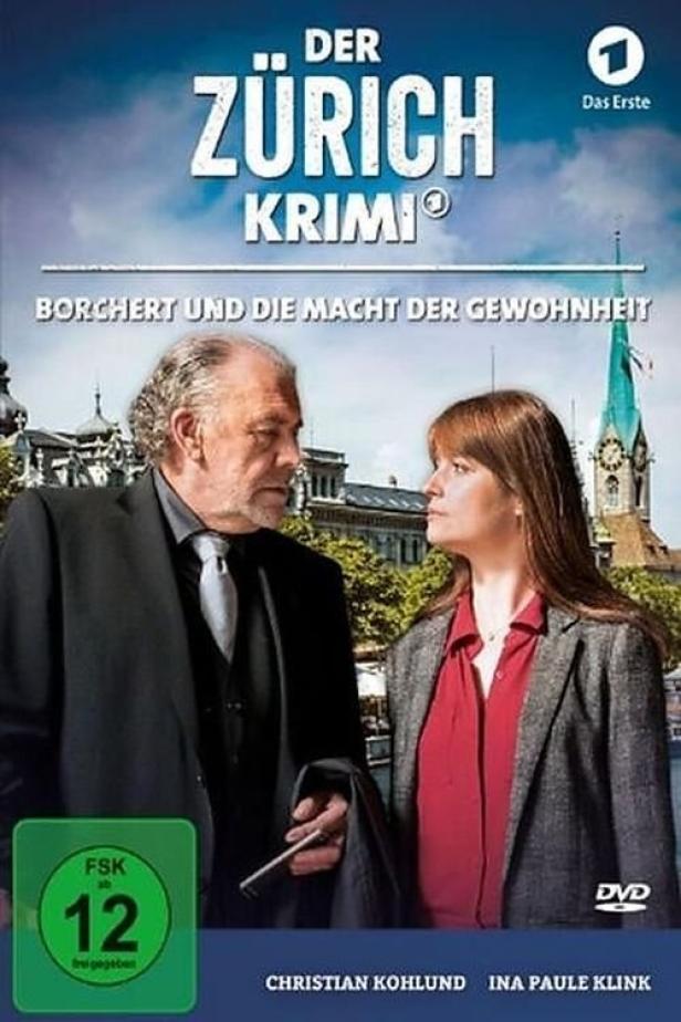 Das Cover von „Der Zürich Krimi: Borchert und die Macht der Gewohnheit“ mit Christian Kohlund und Ina Paule Klink.