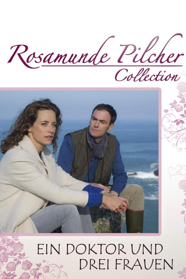 Das Cover von Rosamunde Pilchers „Ein Doktor und drei Frauen“ zeigt ein Paar an der Küste.