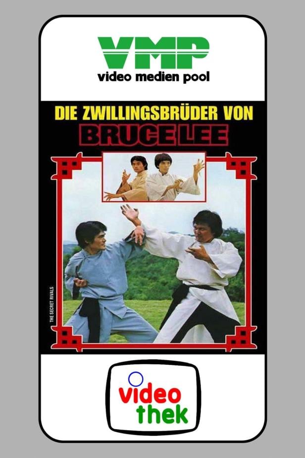 Das Cover des Films „Die Zwillingsbrüder von Bruce Lee“ zeigt zwei Männer im Kampf.