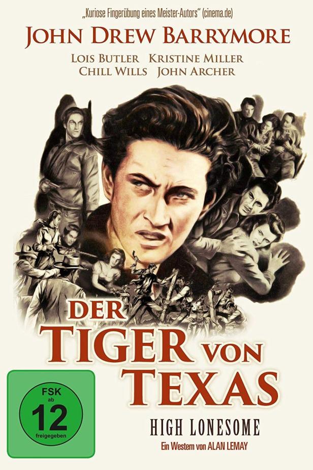 Das Filmplakat für „Der Tiger von Texas“ mit John Drew Barrymore in der Hauptrolle.