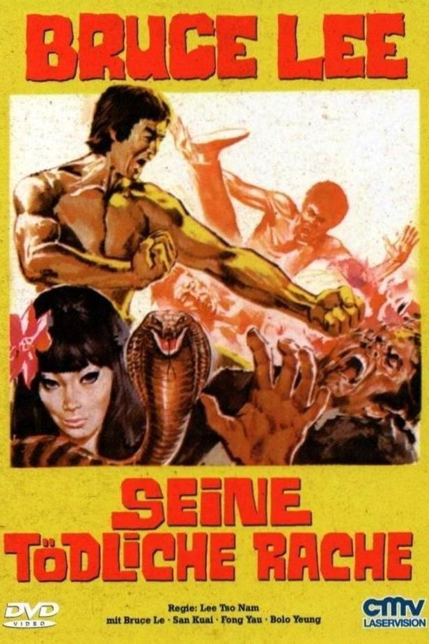Das Cover des Films „Seine tödliche Rache“ mit Bruce Lee im Kampf.