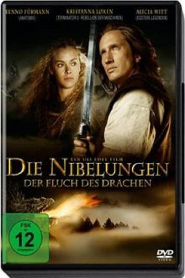 Das Cover des Films „Die Nibelungen – Der Fluch des Drachen“ mit Benno Fürmann und Kristanna Loken.