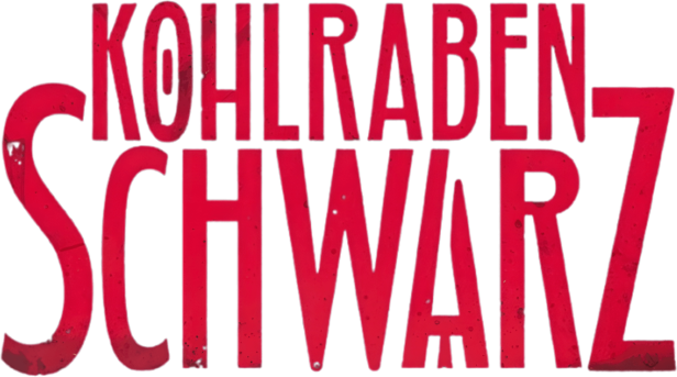 Der rote Schriftzug „Kohlraben Schwarz“ vor schwarzem Hintergrund.