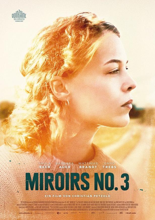 Das Filmplakat für „Miroirs No. 3“ mit Paula Beer in der Hauptrolle.