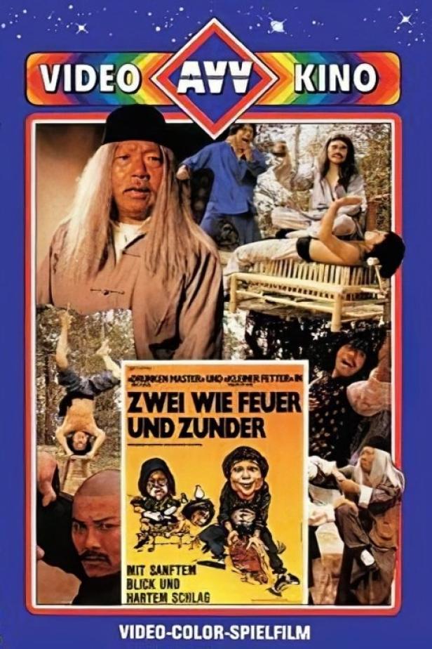 Das Cover des Films „Zwei wie Feuer und Zunder“ mit verschiedenen Szenen und Charakteren.