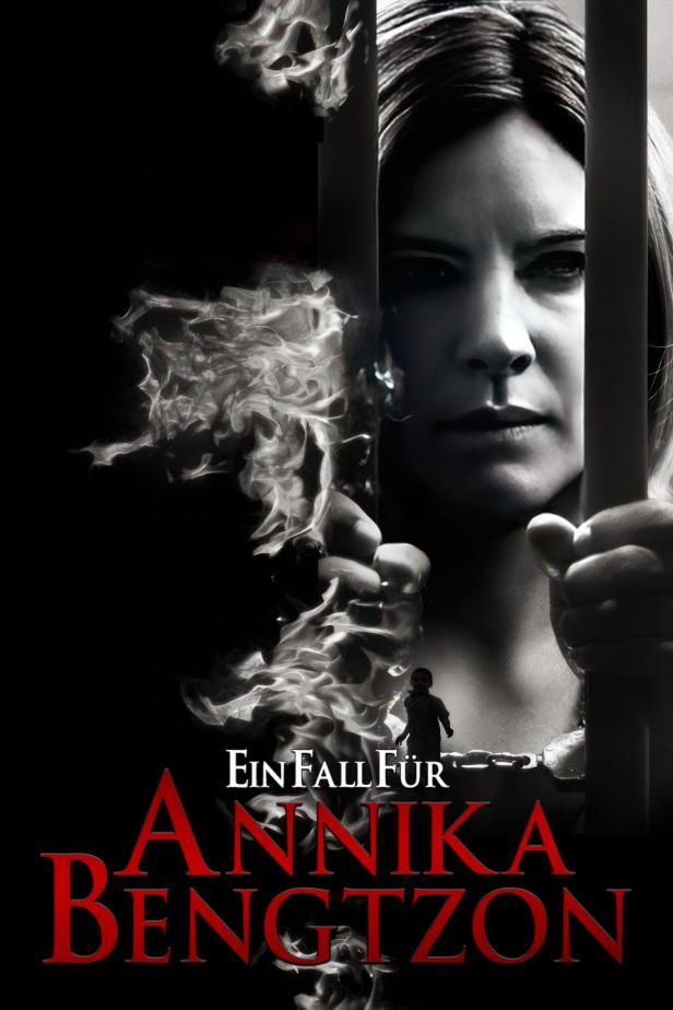 Das Filmplakat für „Ein Fall für Annika Bengtzon“ zeigt eine Frau hinter Gittern.