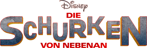 Das Logo des Disney-Films „Die Schurken von Nebenan“.