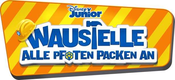 Das Logo der Disney Junior Serie „Baustelle – Alle Pfoten packen an“.