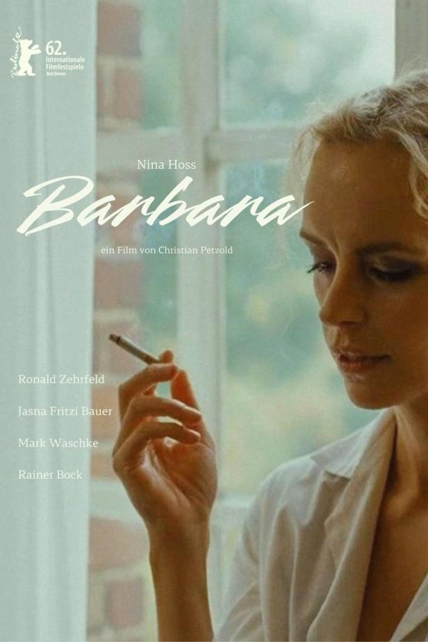 Das Filmplakat für „Barbara“ mit Nina Hoss in der Hauptrolle, Regie von Christian Petzold.