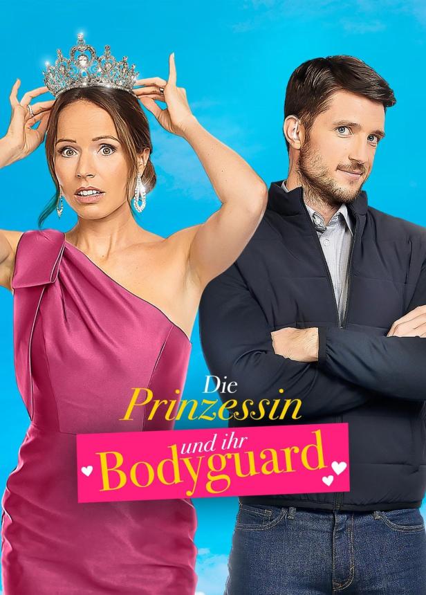 Das Filmplakat für „Die Prinzessin und ihr Bodyguard“ zeigt eine Frau mit Tiara und einen Mann.