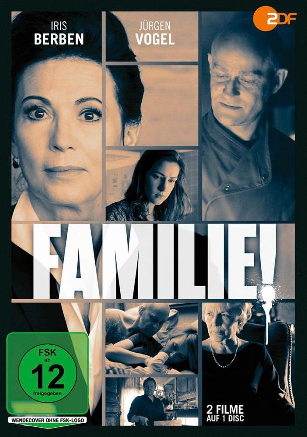 Das Cover der DVD „Familie!“ mit Iris Berben und Jürgen Vogel.