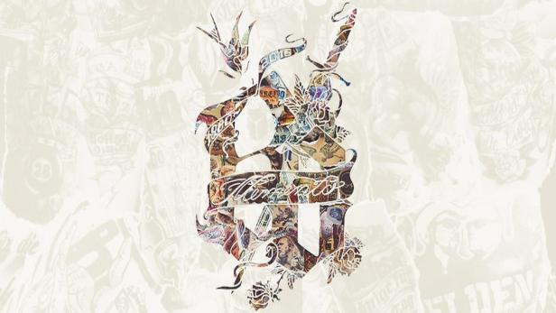 Eine Collage mit dem Schriftzug „Memento“ und verschiedenen Bildern, darunter Vögel und Rosen.