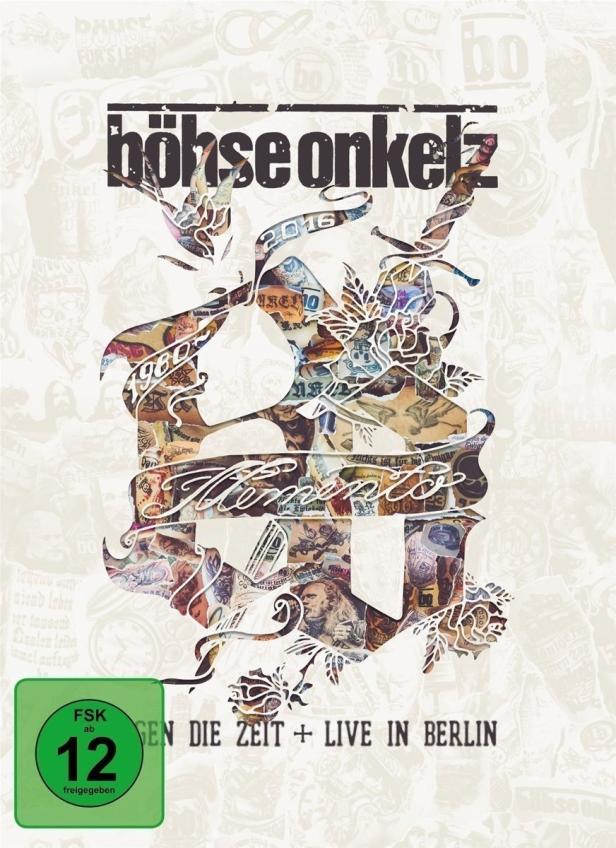 Cover des Albums „Memento – Gegen die Zeit + Live in Berlin“ der Band Böhse Onkelz.