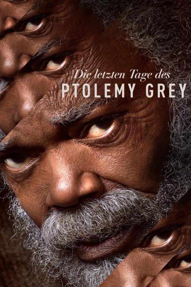 Nahaufnahme des Gesichts von Samuel L. Jackson für „Die letzten Tage des Ptolemy Grey“.