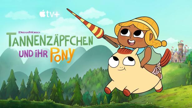 Eine Szene aus der Zeichentrickserie „Tannenzäpfchen und ihr Pony“.