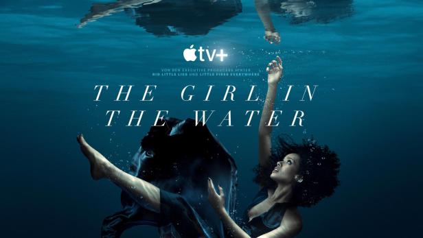 Das Filmplakat für „The Girl in the Water“ zeigt eine Frau unter Wasser.