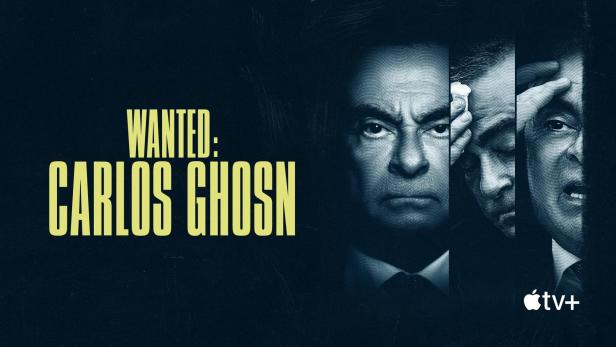 Das Poster für „Wanted: Carlos Ghosn“ zeigt den gesuchten Geschäftsmann.