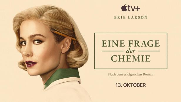 Das Poster für „Eine Frage der Chemie“ mit Brie Larson in der Hauptrolle.