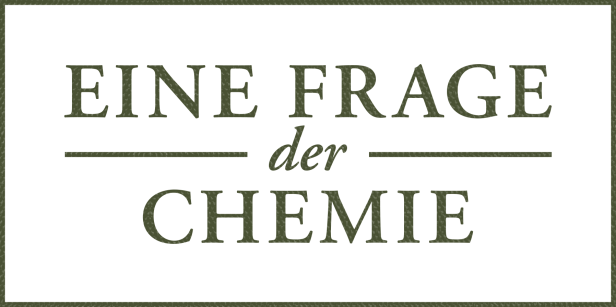Das Titeldesign für „Eine Frage der Chemie“.