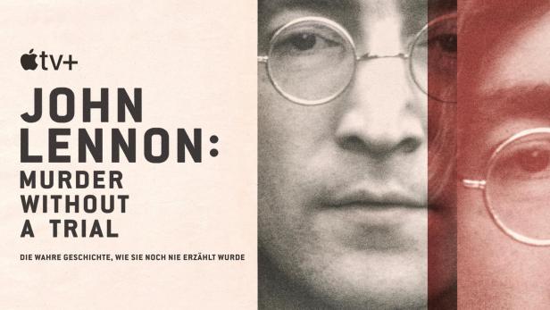 Das Filmplakat für „John Lennon: Murder Without a Trial“ auf Apple TV+.