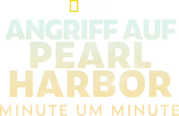 Das National Geographic Logo mit dem Titel „Angriff auf Pearl Harbor Minute um Minute“.
