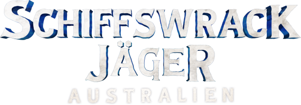 Das Logo der Dokumentarserie „Schiffswrack-Jäger Australien“.