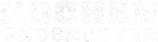 Eine abstrakte Darstellung mit weißen und hellvioletten Elementen.