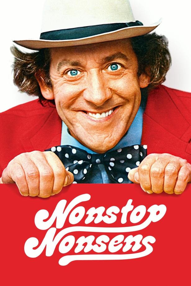 Cover des Films „Nonstop Nonsens“ mit Otto Waalkes im roten Jackett und Hut.