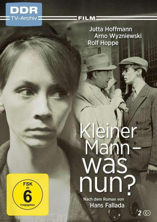 Das Cover des Films „Kleiner Mann – was nun?“ mit Jutta Hoffmann, Arno Wyzniewski und Rolf Hoppe.