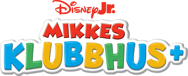 Das Logo von „Mikkis Klubhus+“ auf Disney Jr..