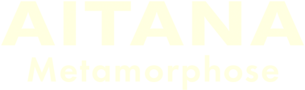 Das Cover zeigt den Schriftzug „AITANA Metamorphose“ in hellen Buchstaben auf schwarzem Grund.