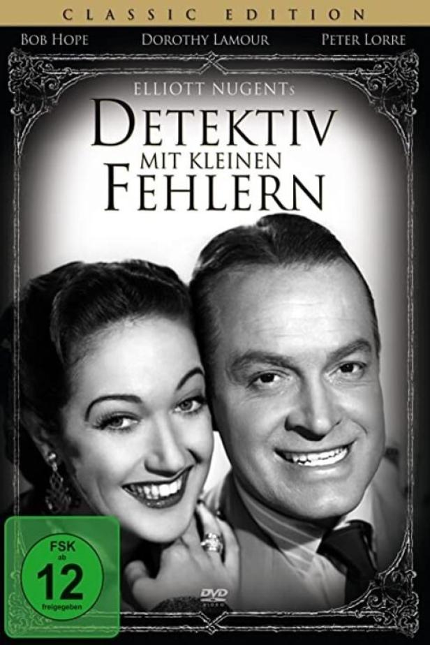 Das Cover des Films „Detektiv mit kleinen Fehlern“ mit Bob Hope und Dorothy Lamour.