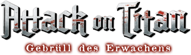 Logo von „Attack on Titan: Gebrüll des Erwachens“.