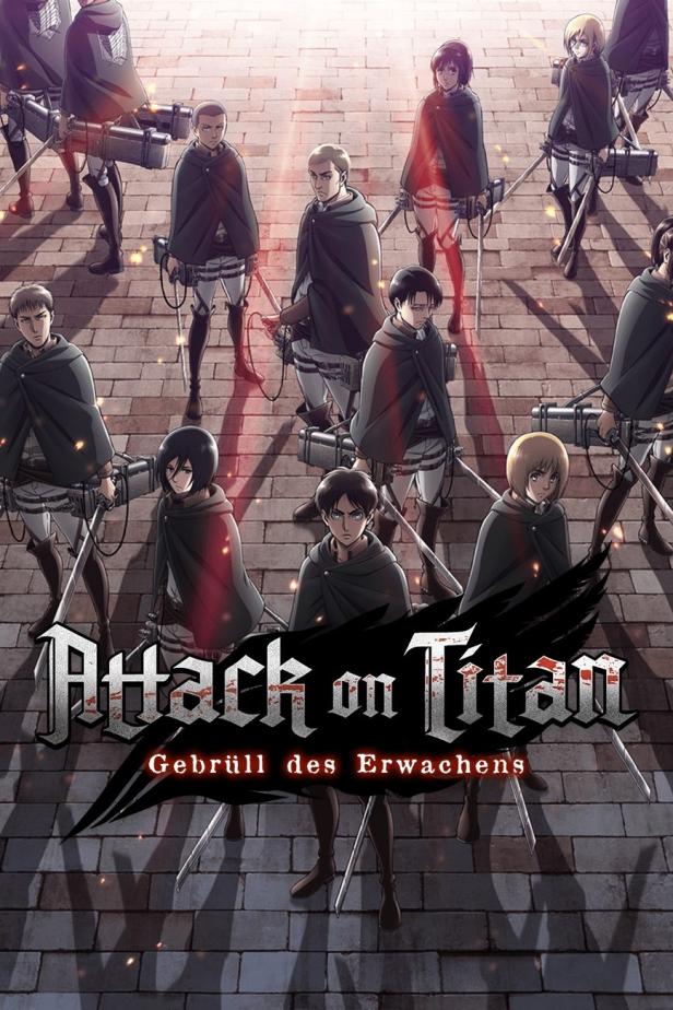 Das Cover von „Attack on Titan: Gebrüll des Erwachens“ zeigt die Charaktere in ihren Uniformen.