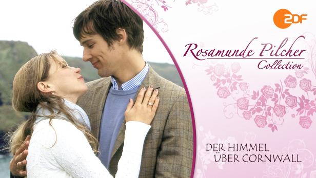 Ein Paar umarmt sich vor der Kulisse von „Rosamunde Pilcher: Der Himmel über Cornwall“.