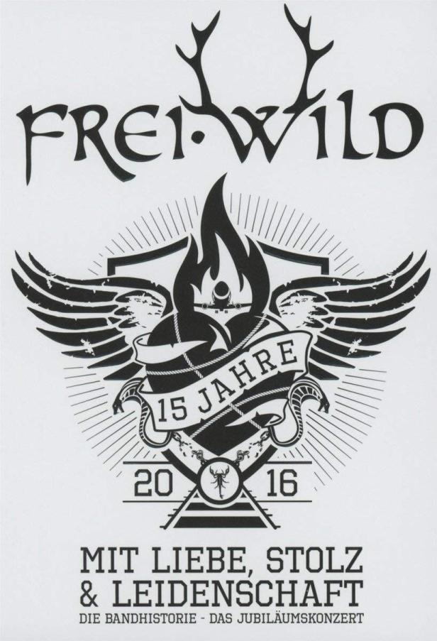 Logo der Band Frei.Wild zum 15-jährigen Jubiläum im Jahr 2016.