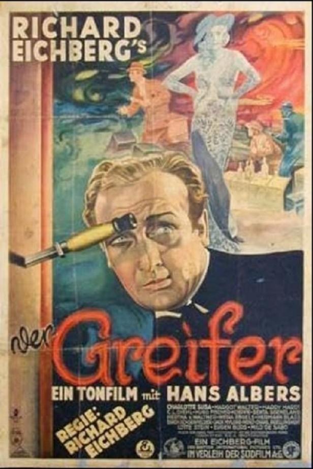 Das Filmplakat für „Der Greifer“ mit Hans Albers in der Hauptrolle.