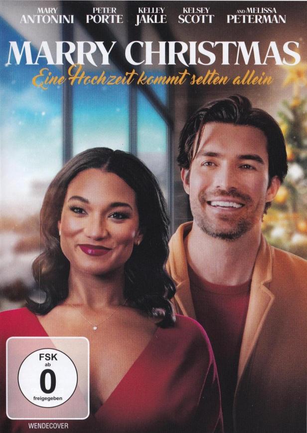 Das Filmplakat für „Marry Christmas: Eine Hochzeit kommt selten allein“ zeigt die Hauptdarsteller.