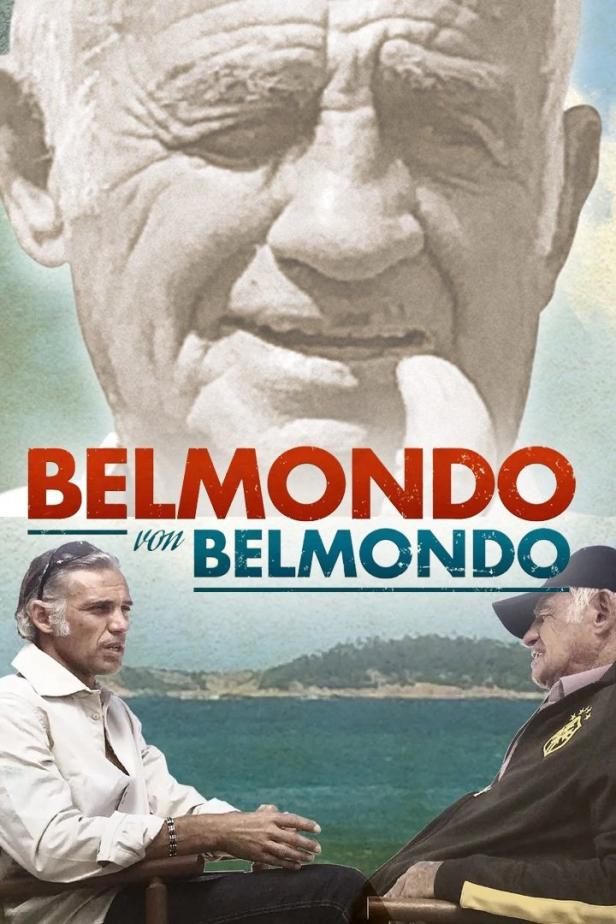 Das Filmplakat für „Belmondo von Belmondo“ zeigt Jean-Paul Belmondo und seinen Sohn Paul.