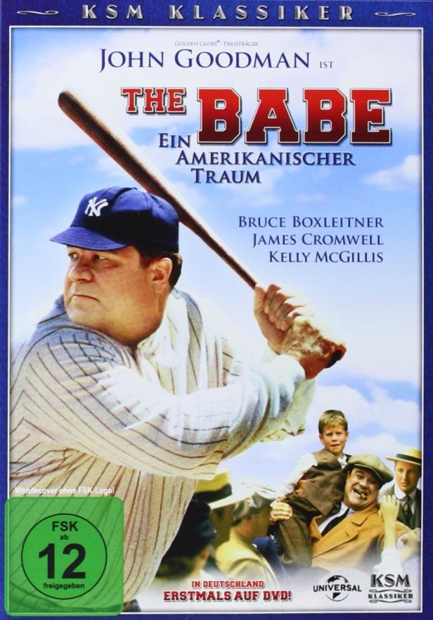 Das Cover des Films „The Babe – Ein amerikanischer Traum“ mit John Goodman als Babe Ruth.