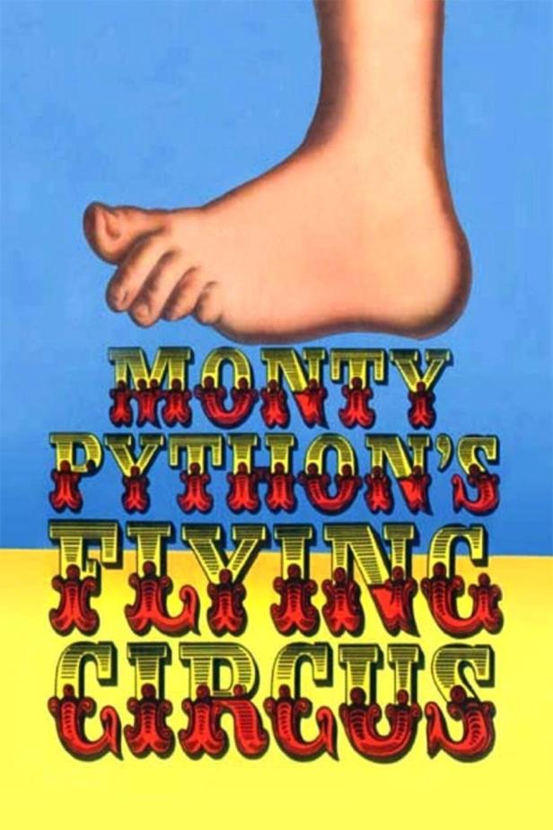 Das Cover von „Monty Python's Flying Circus“ zeigt einen Fuß über dem Titel.