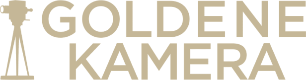Das Logo der Goldenen Kamera mit einer stilisierten Filmkamera.