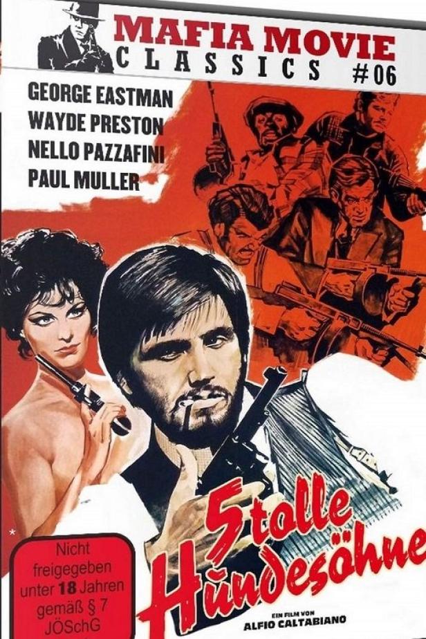 Das Filmplakat für „5 tolle Hundesöhne“ aus der Reihe „Mafia Movie Classics“.