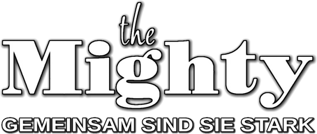 Das Logo von „The Mighty“ mit dem Slogan „Gemeinsam sind sie stark“.