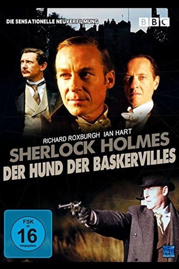 Das Filmplakat für „Sherlock Holmes: Der Hund von Baskerville“ mit Richard Roxburgh und Ian Hart.