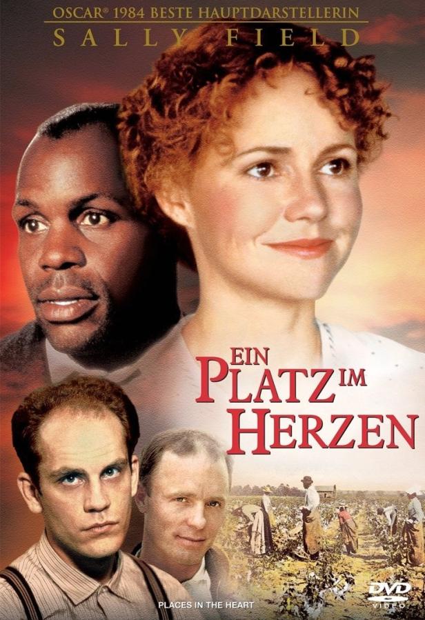 Das Filmplakat für „Ein Platz im Herzen“ mit Sally Field, Danny Glover und John Malkovich.