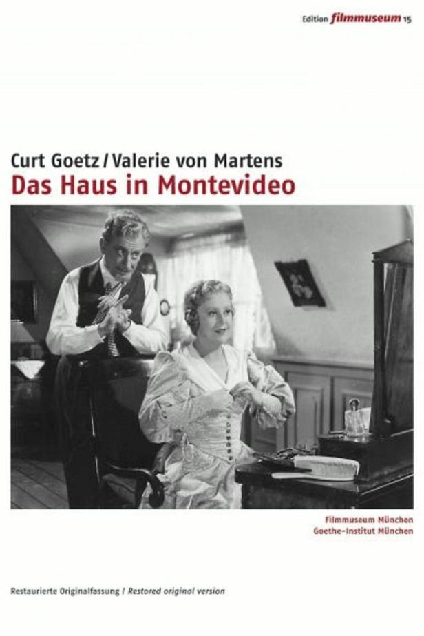Curt Goetz und Valerie von Martens in einer Szene aus „Das Haus in Montevideo“.