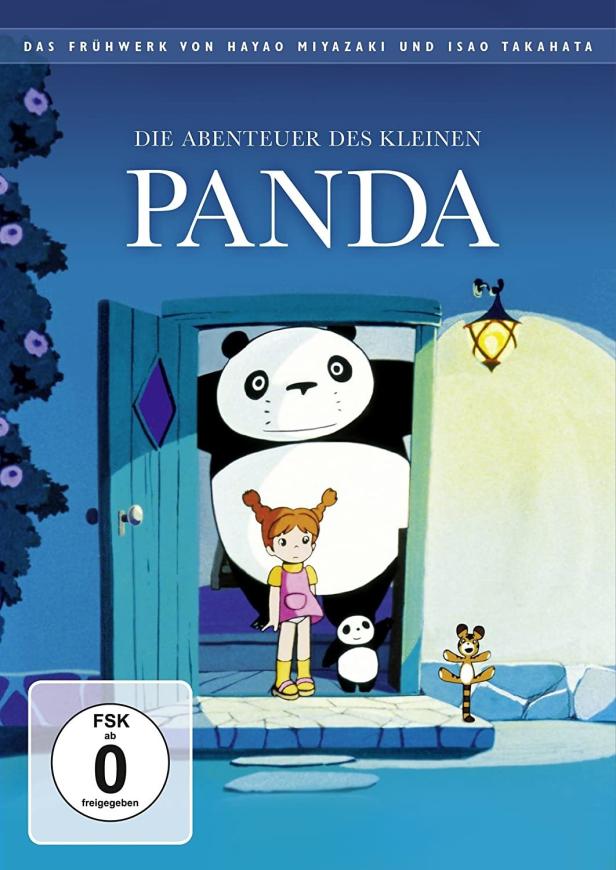 Das Cover des Films „Die Abenteuer des kleinen Panda“ von Hayao Miyazaki und Isao Takahata.