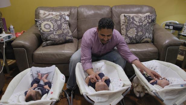 Drei Future Babies: Drillinge aus einer künstlichen Befruchtung.