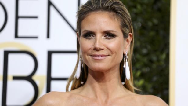 Televison personality Heidi Klum arrives at the 74th Annual Golden Globe Awards in Beverly Hills